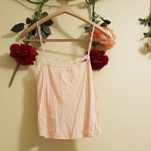 Baby Pink Lace Trimmed Camisole